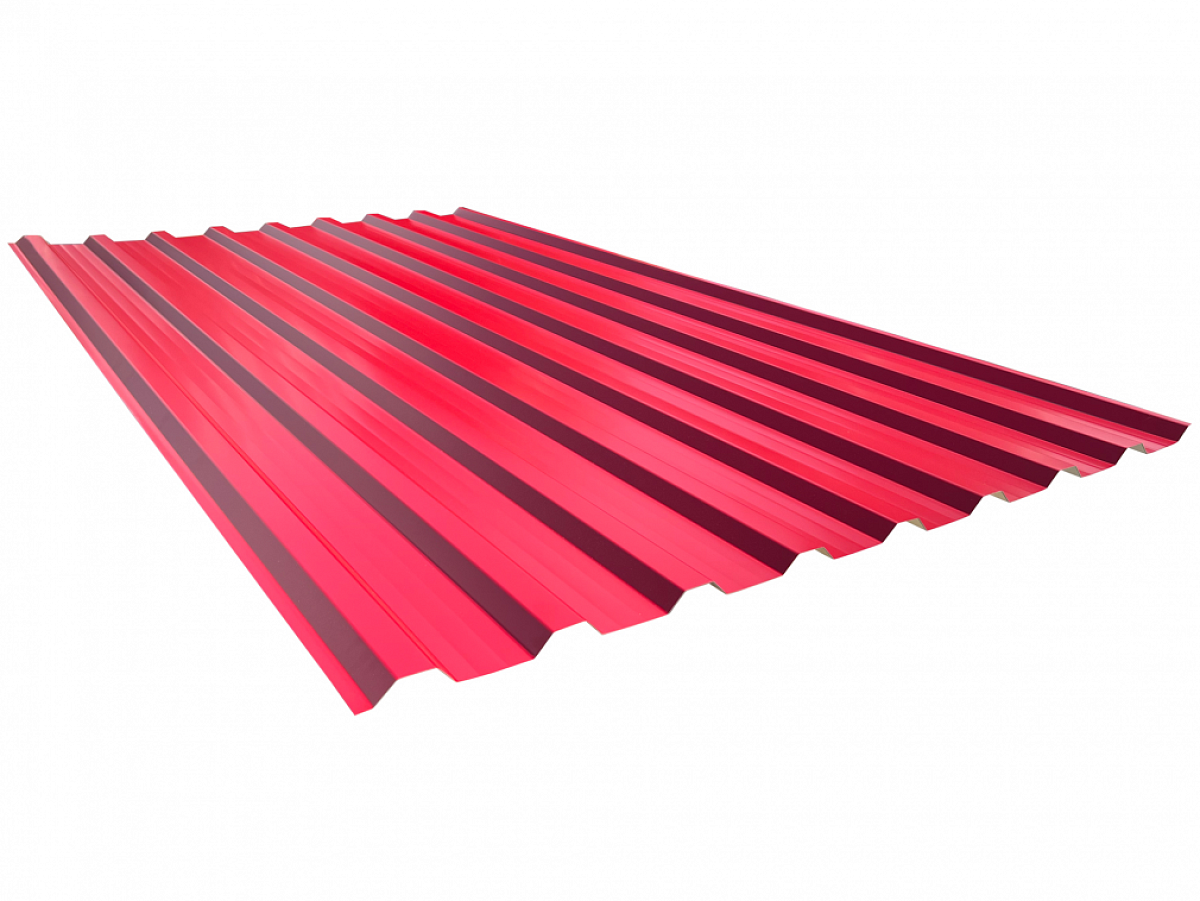 Covernit Trapézový plech T18 2000 x 1150 mm, červená