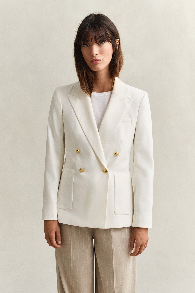 SAKO GANT SLIM CLUB BLAZER CREAM