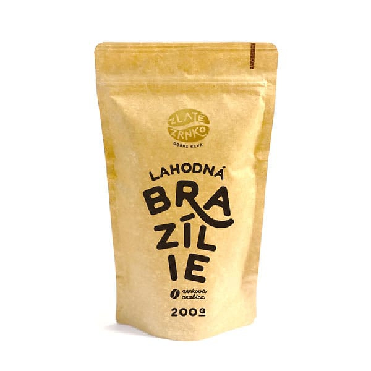 Káva Zlaté Zrnko - Brazílie - "LAHODNÁ" 200 g Zrnkova