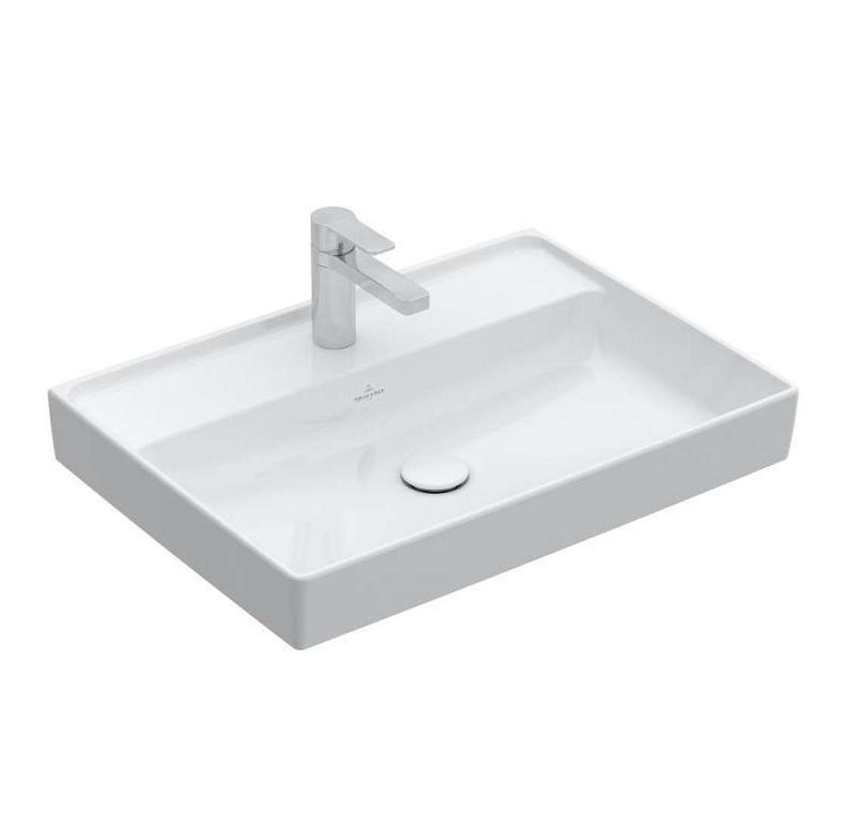 Villeroy & Boch Collaro - Umyvadlo 65x47 cm, bez přepadu, otvor pro baterii, alpská bílá 4A336601