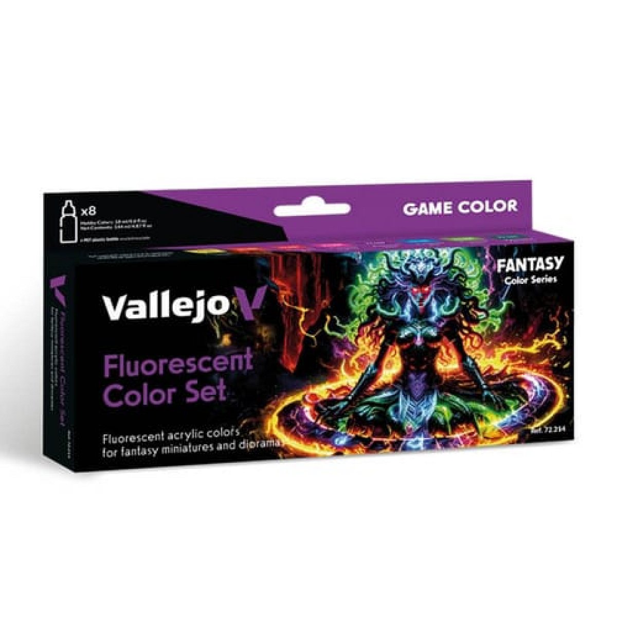 Sada barev Vallejo: Fluorescent Colors (8 ks)