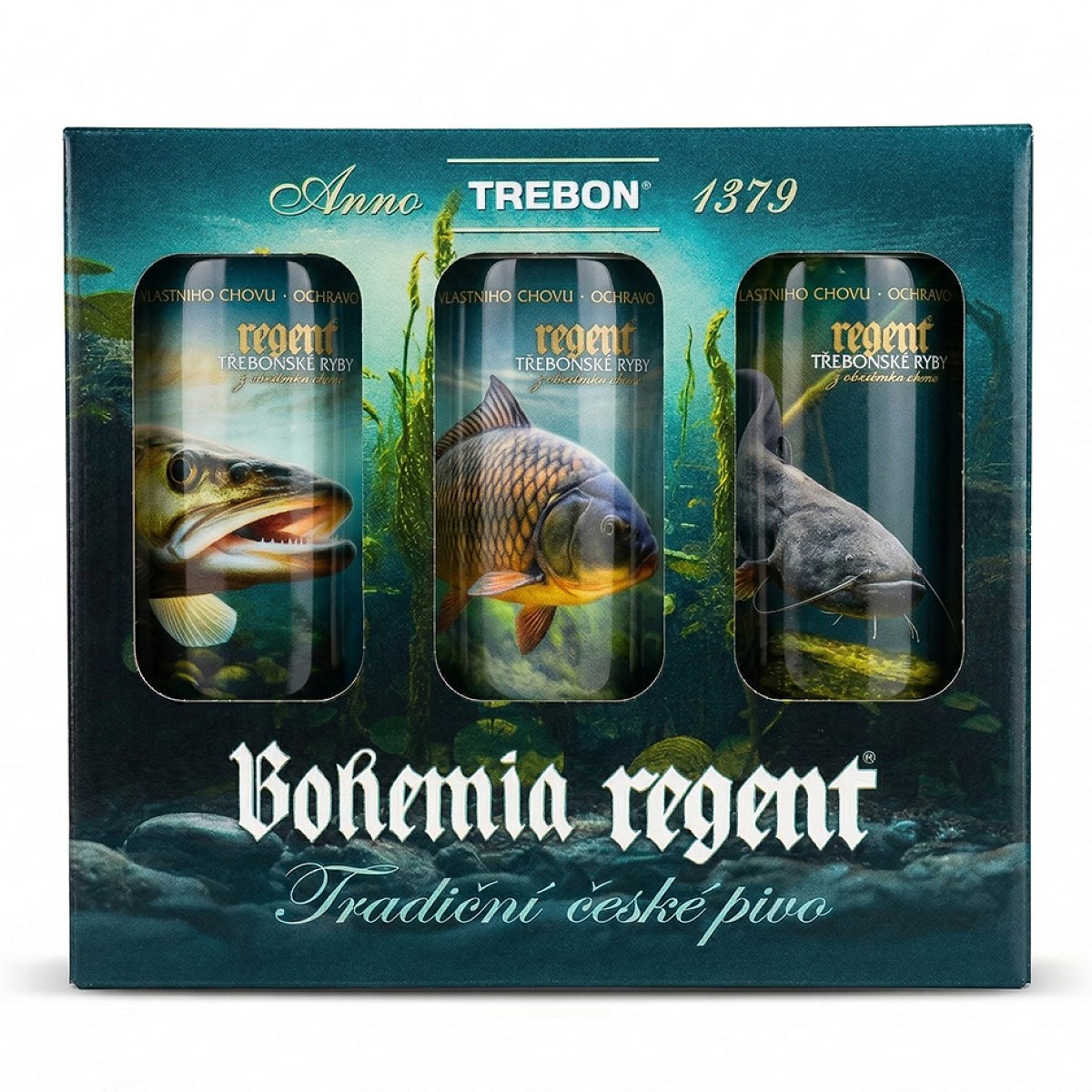 Bohemia regent nealkoholické pivo lemon dárkový karton vodní říše č.1 6x 0,5 l