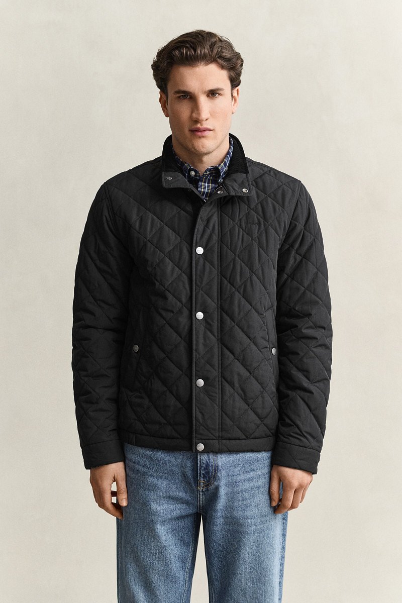 BUNDA GANT CLASSIC QUILTED JACKET BLACK