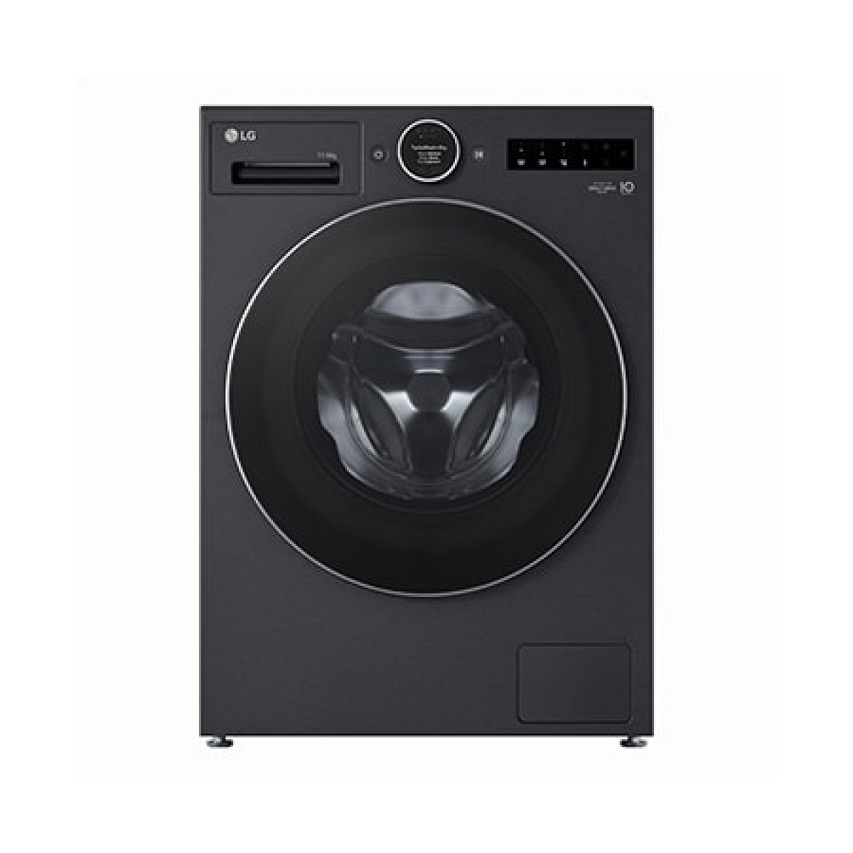 Parní pračka / sušička LG s úsporným teplým čerpadlem - 11 / 6 kg - 1400 ot./min - AI Direct Drive™ - Černá / šedá