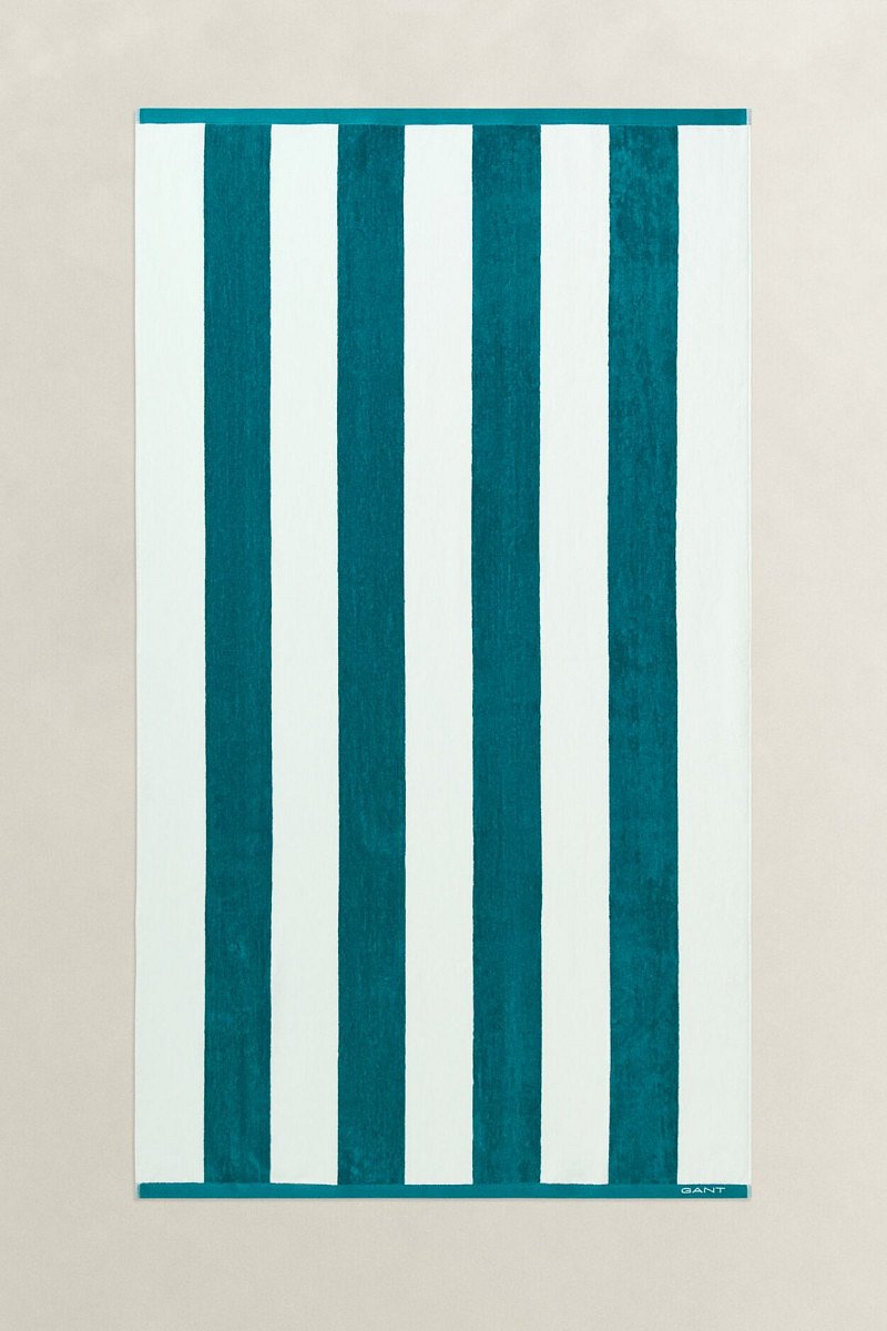 RUČNÍK GANT STRIPE BEACH TOWEL 100X180 AQUA BLUE