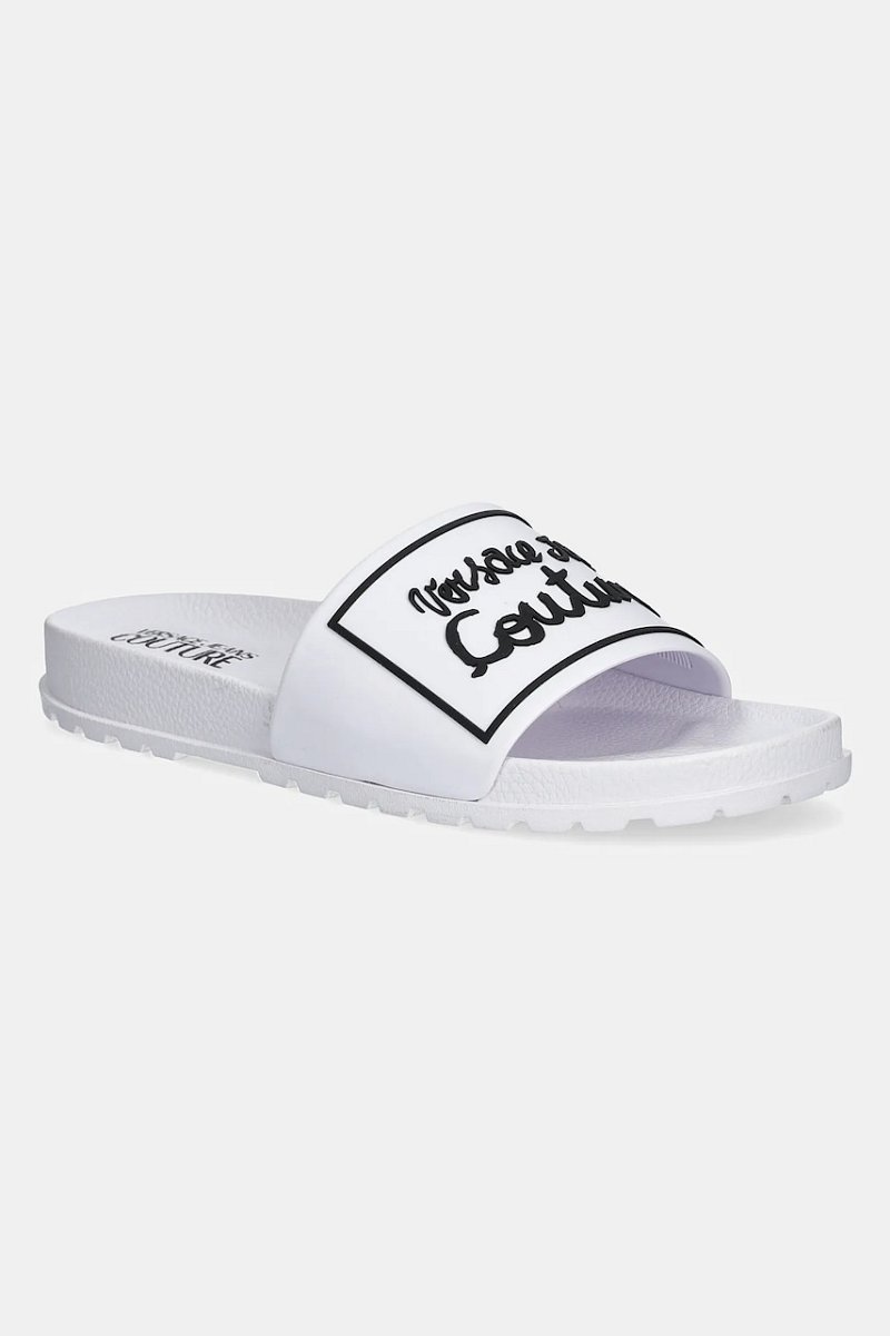 Pantofle Versace Jeans Couture dámské, bílá barva, 78VA3SQ2 71352 003