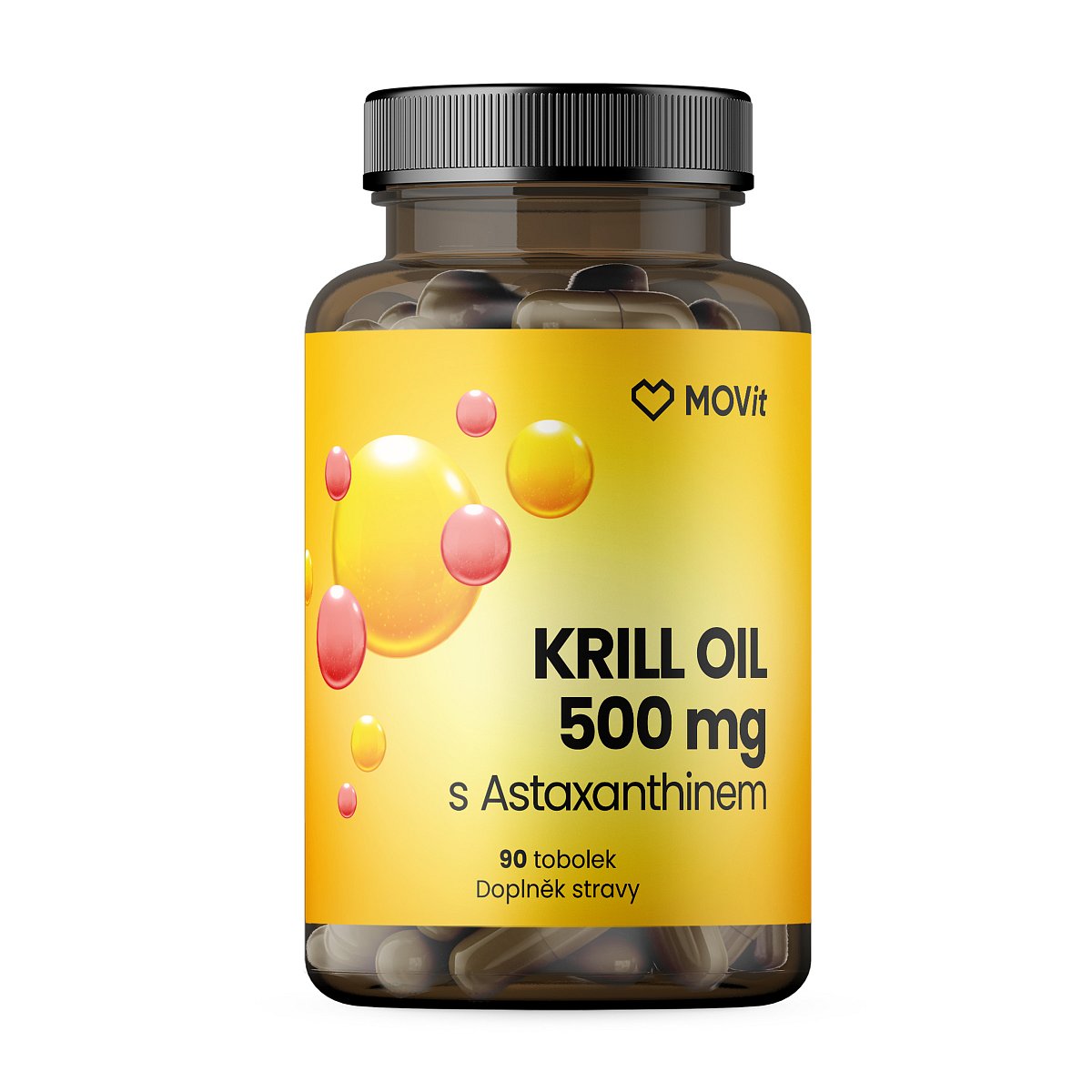 MOVit Energy Omega Krill oil 500 mg s astaxanthinem 90 tobolek