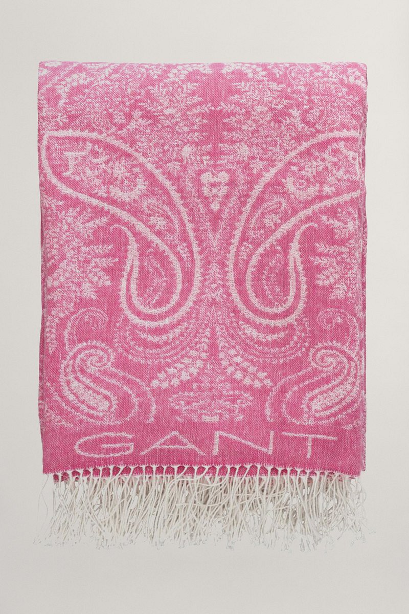 DEKA GANT JACQUARD PAISLEY THROW 130X180 BOLD VIOLET