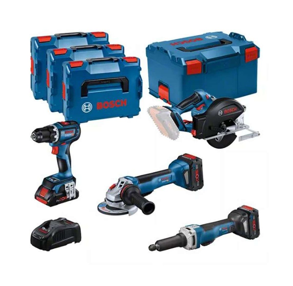 Bosch Nářadí - 12dílná sada AKU nářadí, baterií a nabíječky 0615990N3A