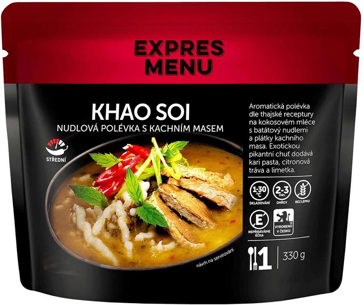 Expres menu khao soi - nudlová polévka s kachním masem 330 g