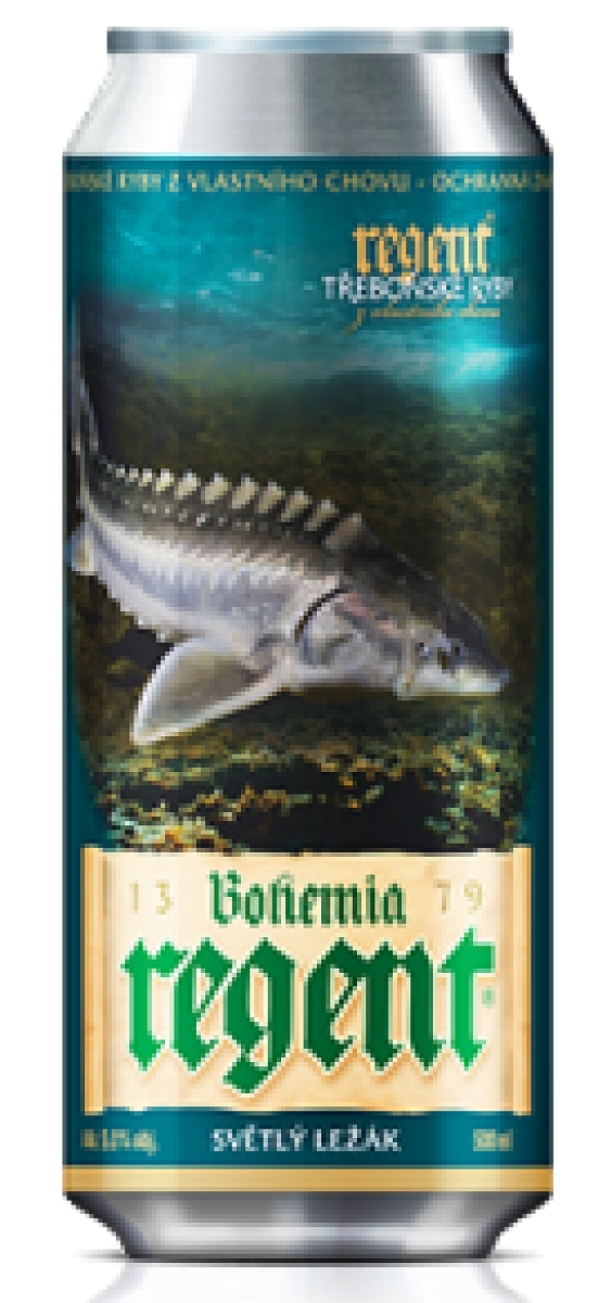 Bohemia regent pivo vodní říše jeseter ruský 0,5 l