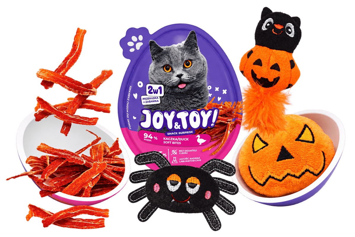 Halloweenské vajíčko s překvapením Joy&Toy pro kočky
