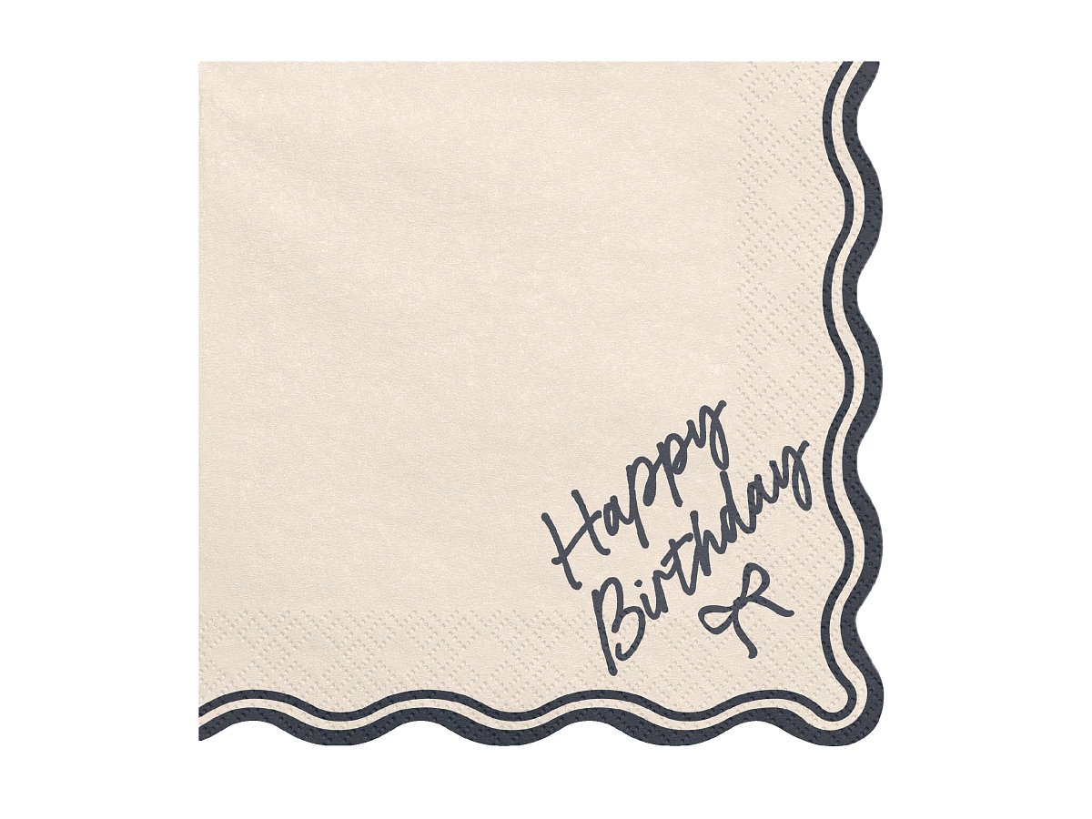 Ubrousky Happy Birthday – Mašle 33 x 33 cm
