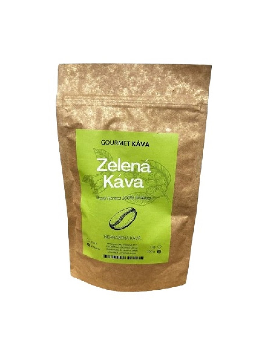 Zelená káva 100g zrnková, nepražená