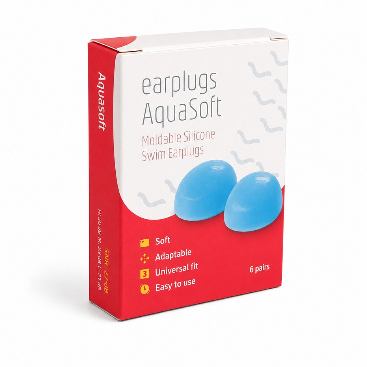 Earplugs AquaSoft - 6 párů