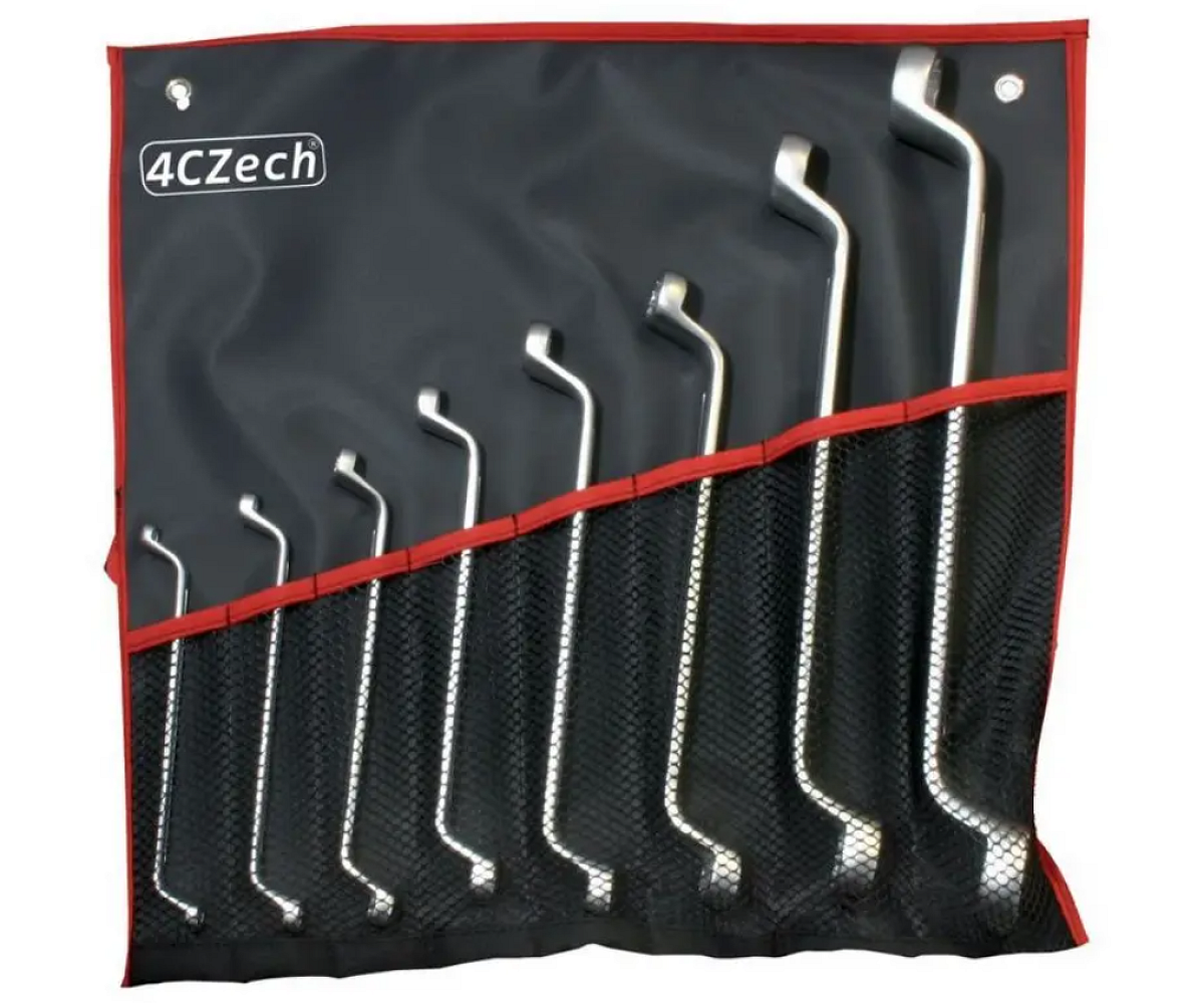 4CZech 8dílná sada klíčů DIN 838 ve vinylovém pouzdře (6x7 - 30x32mm)