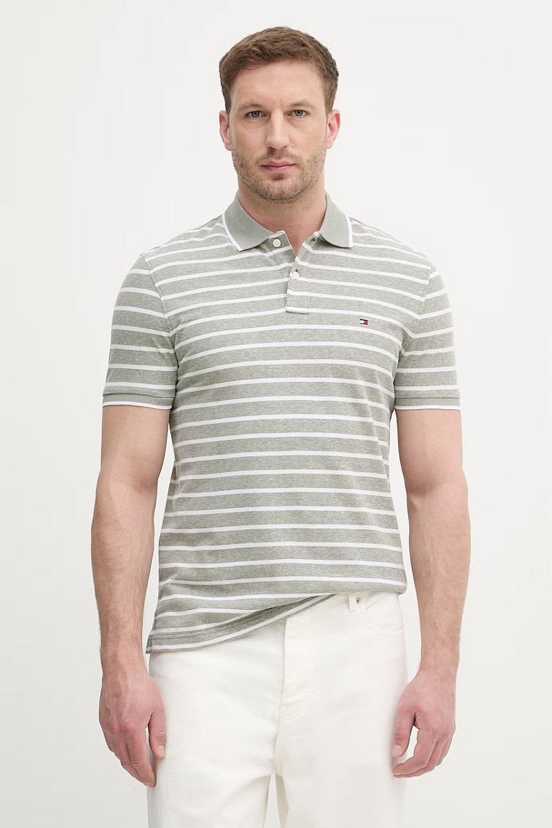 Tommy Hilfiger  polo pánské s příměsí lnu