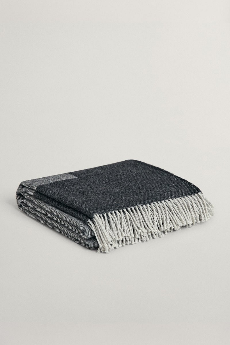 DEKA GANT LOGO THROW 130X180 GREY