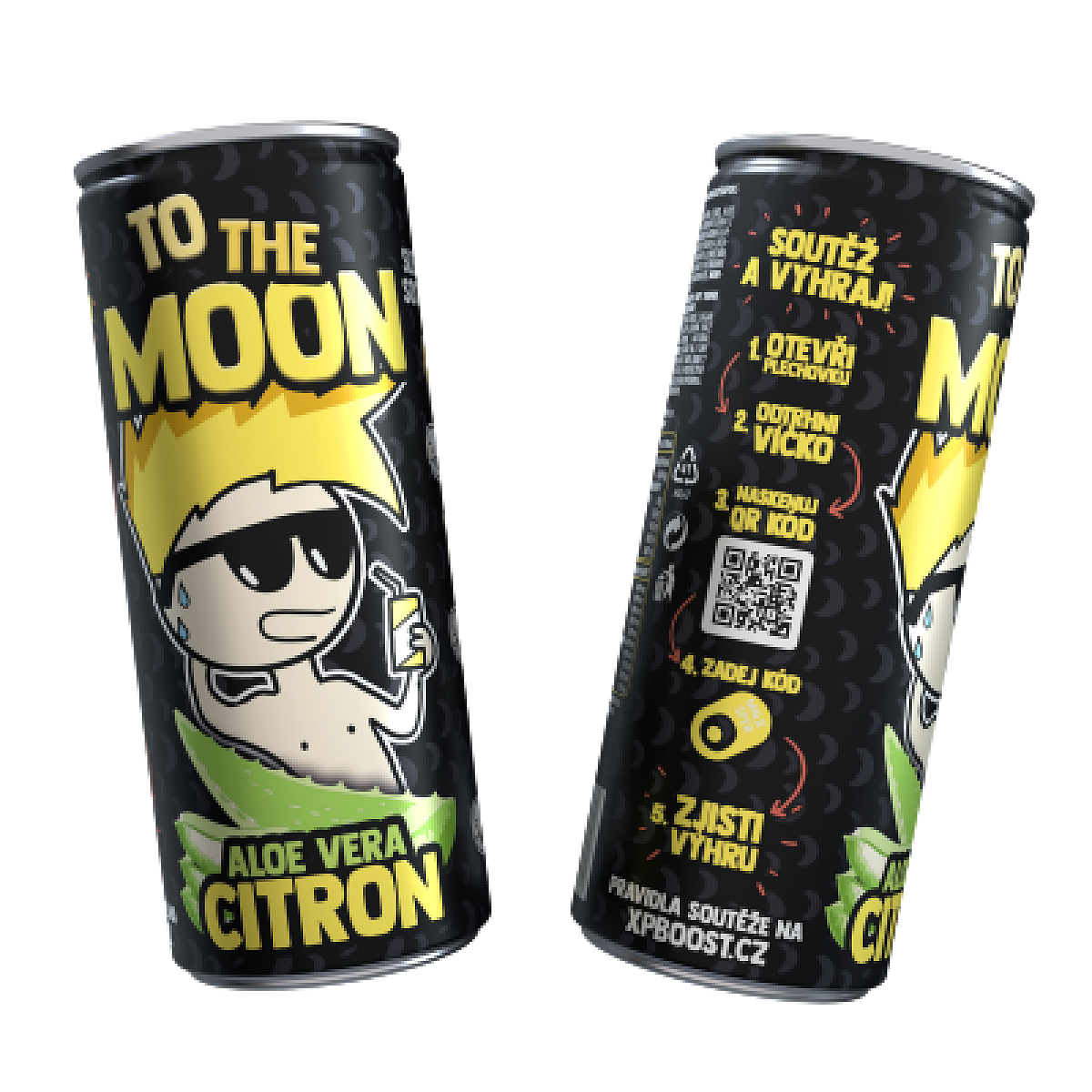 Mr. Moon ovocný nealkoholický nápoj s Aloe Vera a Citrón - 0,25l