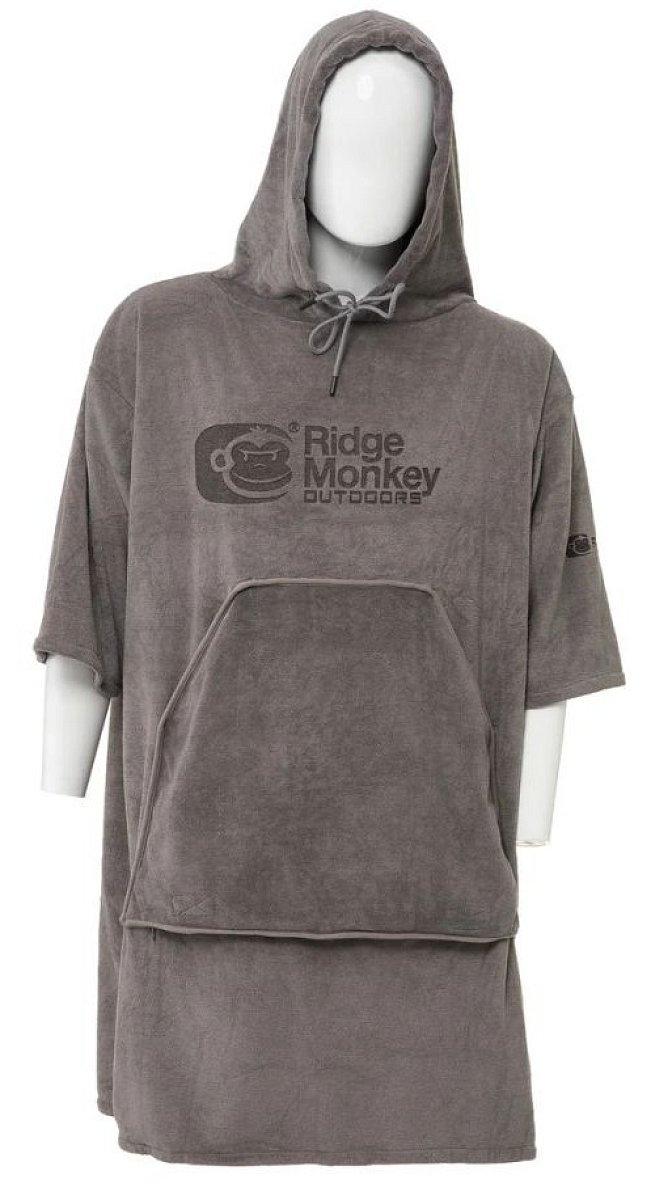Ridgemonkey outdoors pončo towel jet - xs/s