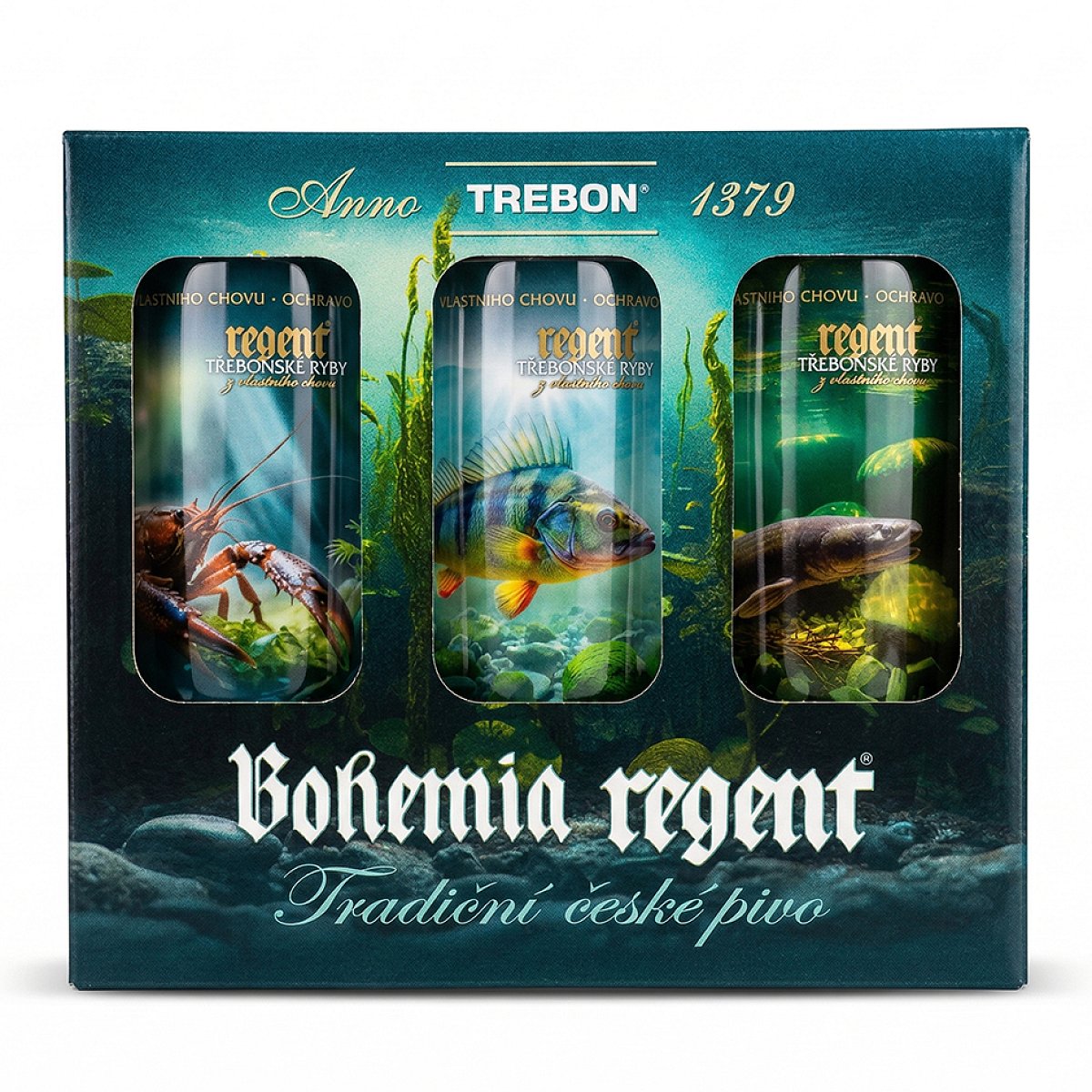 Bohemia regent nealkoholické pivo lemon dárkový karton vodní říše č.2 6x 0,5 l