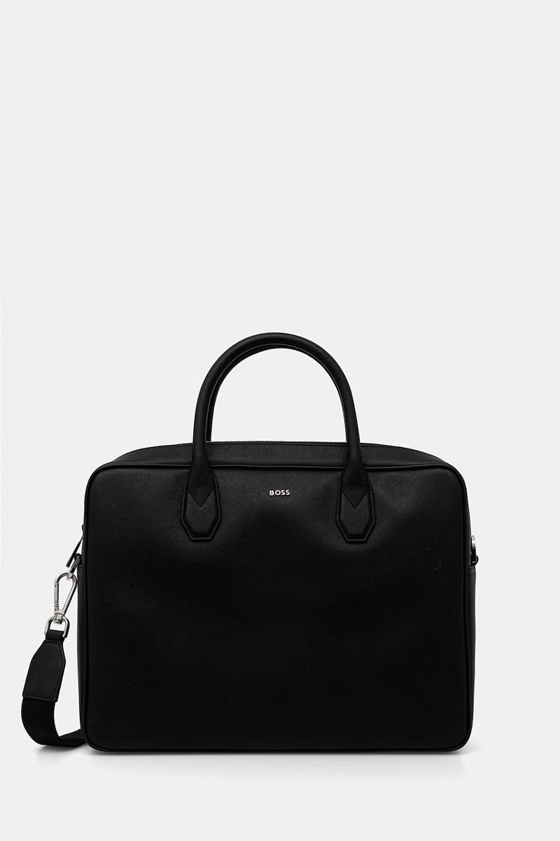 BOSS taška na notebook pánská kožená Northon_Doc. Case